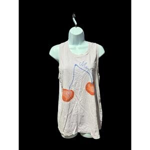 Girl Dangerous Womens purple 100% Cotton Tee sleeveless Top M